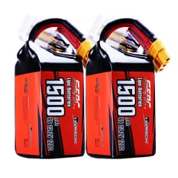 Sunpadow 22.2V 6S Lipo Battery 1100 1300mAh 1500mAh 120C Soft Pack with XT60 Plug for RC FPV Helicopter Airplane Drone Racing