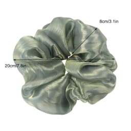 2020 New Fashion Oversized Hair Scrunchies Bright Silk Yarn Large Intestine Hair Ring Small Fresh Solid Color Hair Accessories