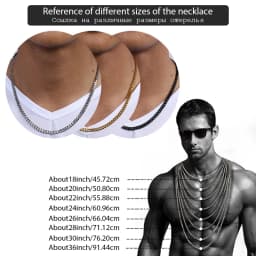 Men's Necklace Stainless Steel Cuban Link Chain Black Gold Color Necklaces For Men 18-36" Hip Hop Jewelry KNM09