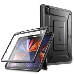 For iPad Pro 12.9 Case (2022/2021/2020) SUPCASE UB Pro Full-Body Rugged Kickstand Protective Case with Built-in Screen Protector