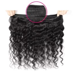 UNICE Loose Deep Wave 1/3 PCS Natural Color Unprocessed Virgin 100% Human Hair Bundles Sew-In Weaves 100Grams Per Bundle