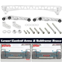 Hot sale Chassis Parts Billet Rear Lower Control Arms + Subframe Brace for Honda Civic EG 92-95 or 1994-2001 Acura Integra