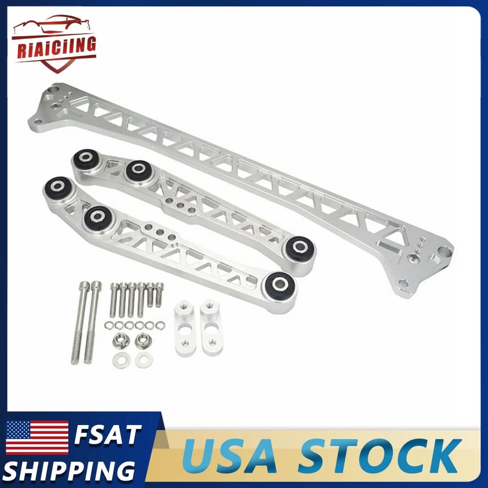 Hot sale Chassis Parts Billet Rear Lower Control Arms + Subframe Brace for Honda Civic EG 92-95 or 1994-2001 Acura Integra