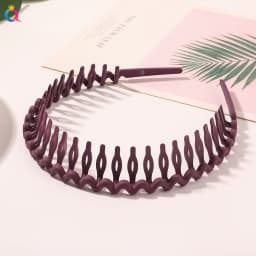 Fashion Simple Headdress Solid Color Resin Hair Comb Hairbands For Women Headband Hair Hoop Bezel With Teeth Hair Accessories