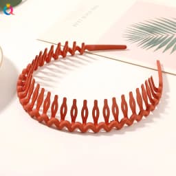 Fashion Simple Headdress Solid Color Resin Hair Comb Hairbands For Women Headband Hair Hoop Bezel With Teeth Hair Accessories