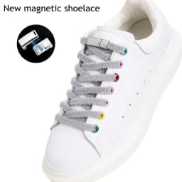 Magnetic Lock Shoelaces Boots Plush Laces Kids Adult Elastic No tie Shoe laces Sneakers for Shoelace One Size Fits All Shoes