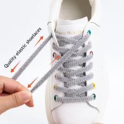 Magnetic Lock Shoelaces Boots Plush Laces Kids Adult Elastic No tie Shoe laces Sneakers for Shoelace One Size Fits All Shoes