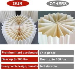 Cylindrical Paper Folding Festival Decoration Background Ornament Wedding Cake Stand Dessert Table Birthday Party Ramadan Decora
