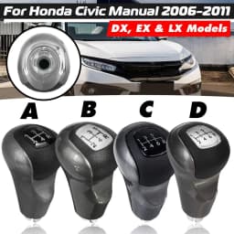 5/6 Speed Car Gear Shift Knob Shifter Lever Handle Stick Gear Ball For Honda Civic DX EX LX 2006-2011 54102-SNA-A01