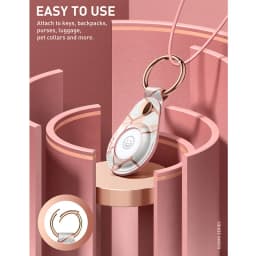 Keychain Case for Apple AirTag 2nd Gen/1st Gen I-BLASON Cosmo Stylish Protective Case Holder with Keychain Ring for Apple AirTag