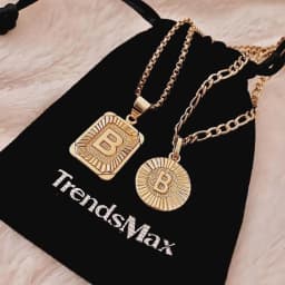 Initial Name Necklaces for Women Men Gold Color 26 Letters Pendant Box Chain Best Friend Personal Jewelry Dropshipping