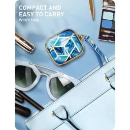 For AirPods 3 Case I-BLASON Cosmo 360° Protective Stylish Marble Case Cover Compatible with AirPods 3rd Generation Case 2021