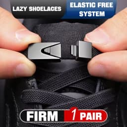 1Pair No Tie Shoe laces Elastic Laces Sneakers Boots Lock Shoelaces without ties Kids Adult 8MM Wide Rubber Bands Flat Shoelace