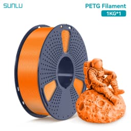 SUNLU PETG 3D Filament 1KG 1.75MM Arranged Neatly No Knots Odorless Non-Toxic Bright Color Good Toughness Nice Adhesion