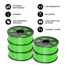 SUNLU PETG 3D Filament 1KG 1.75MM Arranged Neatly No Knots Odorless Non-Toxic Bright Color Good Toughness Nice Adhesion