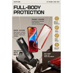 SUPCASE For iPhone 15 Case 6.1" (2023 Release) UB Pro Full-Body Rugged Heavy Duty Rugged Case with Built-in Screen Protector