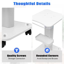 SPA Salon Multi-function ABS Three-layer Desktop Trolley Professional Beauty Device Wheel Storage Cart Personal Care