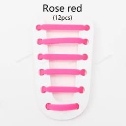12Pcs Silicone Shoelaces for Shoes No Tie Shoe laces Elastic Laces Sneakers Kids Adult Rubber Shoelace One Size Fits All Shoes