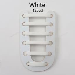 12Pcs Silicone Shoelaces for Shoes No Tie Shoe laces Elastic Laces Sneakers Kids Adult Rubber Shoelace One Size Fits All Shoes