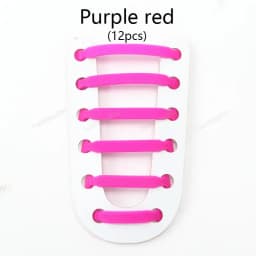 12Pcs Silicone Shoelaces for Shoes No Tie Shoe laces Elastic Laces Sneakers Kids Adult Rubber Shoelace One Size Fits All Shoes