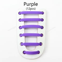 12Pcs Silicone Shoelaces for Shoes No Tie Shoe laces Elastic Laces Sneakers Kids Adult Rubber Shoelace One Size Fits All Shoes