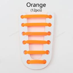 12Pcs Silicone Shoelaces for Shoes No Tie Shoe laces Elastic Laces Sneakers Kids Adult Rubber Shoelace One Size Fits All Shoes