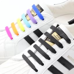 12Pcs Silicone Shoelaces for Shoes No Tie Shoe laces Elastic Laces Sneakers Kids Adult Rubber Shoelace One Size Fits All Shoes