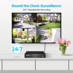 ZOSI 4K HD PoE NVR System 8CH/16CH H.265+ Video Surveillance Network Recorder Only for ZOSI 5MP 8MP PoE Cameras