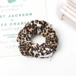 1PC Fashion New Velvet Pocket wallet Hair Scrunchies Retro Zipper Large Intestine Elastic Hair Band Hair Accessories Hot