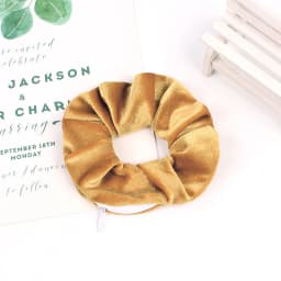 1PC Fashion New Velvet Pocket wallet Hair Scrunchies Retro Zipper Large Intestine Elastic Hair Band Hair Accessories Hot