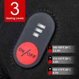 SNOW DEER Winter Heated Gloves Women Men Electric Motorcycles Thermal Ski Glove Heating Waterproof Rechargeable Battery Charger