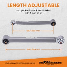 Control Arms 0-6" Lift Rear Upper Lower Adjustable For Jeep Wrangler JK 2007-2018