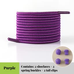 1Piar Elastic Shoelaces Sneakers Quality Lock Shoe laces Round Tennis Laces Without ties Adult Kids Rubber Bands for Shoes