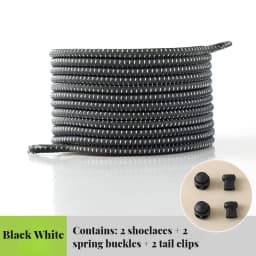 1Piar Elastic Shoelaces Sneakers Quality Lock Shoe laces Round Tennis Laces Without ties Adult Kids Rubber Bands for Shoes