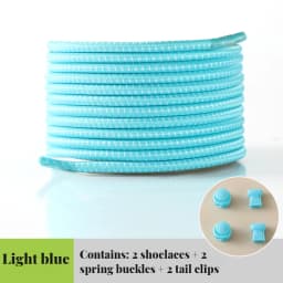 1Piar Elastic Shoelaces Sneakers Quality Lock Shoe laces Round Tennis Laces Without ties Adult Kids Rubber Bands for Shoes