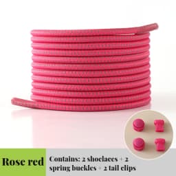 1Piar Elastic Shoelaces Sneakers Quality Lock Shoe laces Round Tennis Laces Without ties Adult Kids Rubber Bands for Shoes