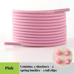 1Piar Elastic Shoelaces Sneakers Quality Lock Shoe laces Round Tennis Laces Without ties Adult Kids Rubber Bands for Shoes