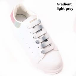 MCQ Black White Shoelaces Rainbow Shoelace Sneaker Casual Shoes Laces Gradient 1.2CM Width 100/120/140CM Flat Shoe laces Strings