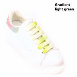 MCQ Black White Shoelaces Rainbow Shoelace Sneaker Casual Shoes Laces Gradient 1.2CM Width 100/120/140CM Flat Shoe laces Strings