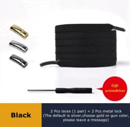 1Pair No Tie Shoe laces Magnetic Lock Shoelaces without ties Elastic Laces Sneakers Kids Adult Flat Quick Shoelace on magnets