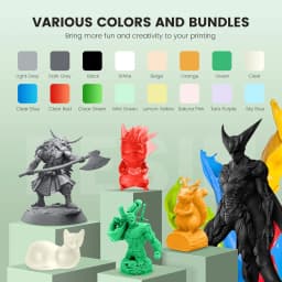 SUNLU 5KG Standard Resin 405nm LCD Printer Photon Curing Good Precision Smooth Surface Low Odor Model Garage Kit Printing