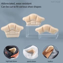 5D Heel Protectors Stickers Comfort Shoe Pads Men Woman Sneakers Insoles Foot Pain Relievers Adjust Size Cushion Care Inserts