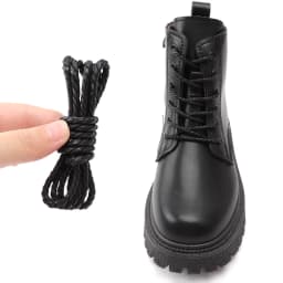 Leather Shoelaces Round Shoe laces Waterproof Waxed Cotton Shoelace Oxford Boots Laces for Shoes 60/80/100/120/140/180cm 1Pair