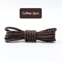 Leather Shoelaces Round Shoe laces Waterproof Waxed Cotton Shoelace Oxford Boots Laces for Shoes 60/80/100/120/140/180cm 1Pair