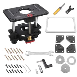 65/69MM Woodworking Router Lift System and Aluminum Top Plate for 65mm Diameter Motors Workbench Trimmer Engraving Machine Tools