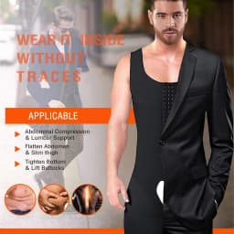 Slimming Bodysuit for Men Tummy Control Full Body Shaper Compress Abdomen Underwear Breathable Weight Loss Shapewear Plus Size