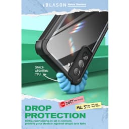 For Samsung Galaxy S22 Case 6.1inch (2022 Release) I-BLASON Ares Full-Body Rugged Bumper Cover WITHOUT Built-in Screen Protector