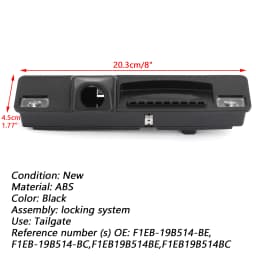 Areyourshop Boot Tailgate Handle Trunk Handle Switch for Ford Focus ST 2012-2018 F1EB19B514BC F1EB-19B514-BE F1EB19B514BE Car