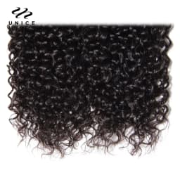 Unice Hair Peruvian Curly Hair Bundles 1/3Pcs 12A Grade 100% Human Hair Extensions 8"-26" Human Hair Weave Bundles Natural Color