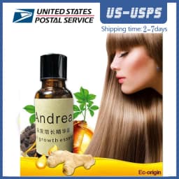 Andrea Hair Fast Hair Growth Essentielle Herbal Keratin Dense Alopecia Loss Liquid Ginger Sunburst Yuda Pilatory Oil 20ml